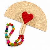 Hand Fan Corazón