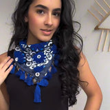 Deep Blue Scarf
