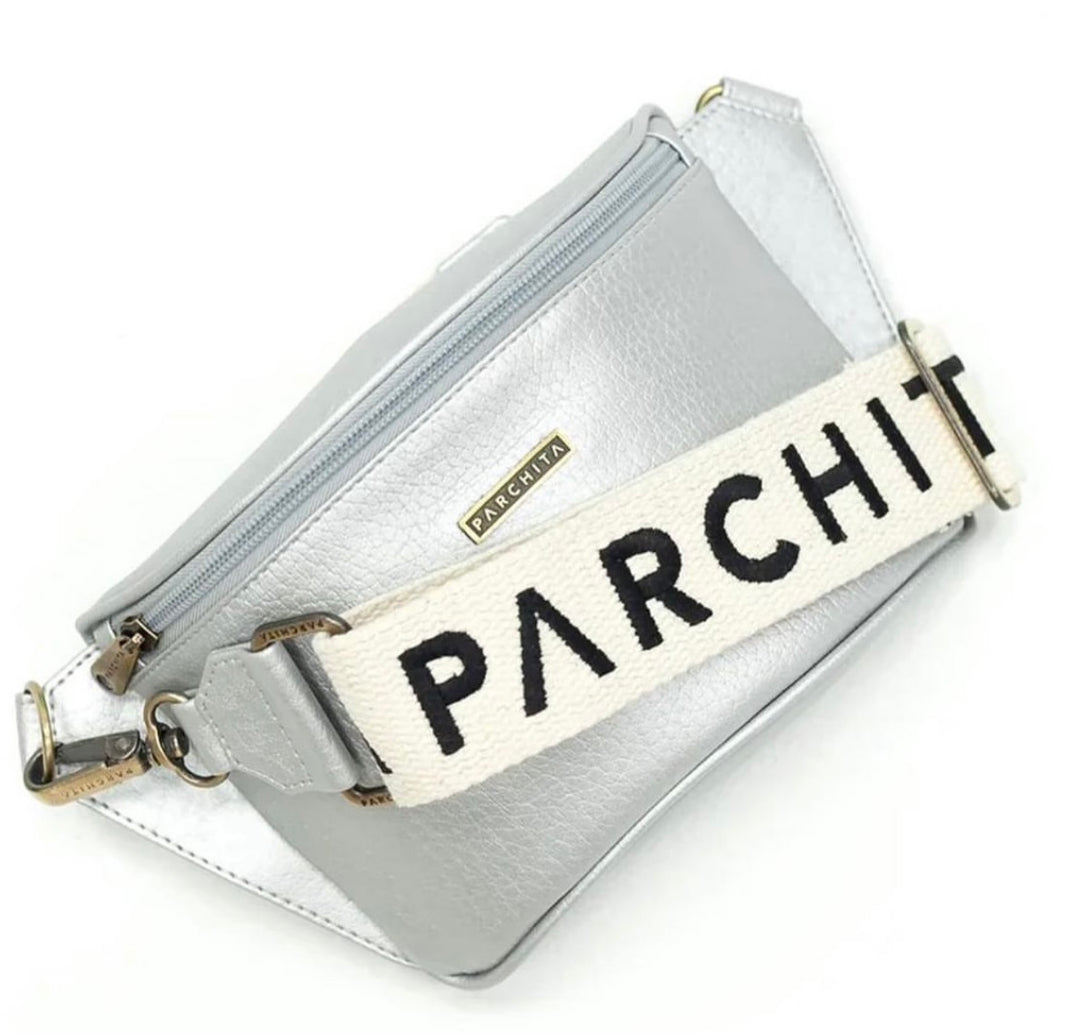 PARCHITA Bolo Fanny Pack Silver