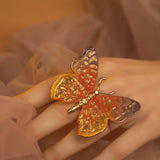 Maxi Ring Mariposa Pintado
