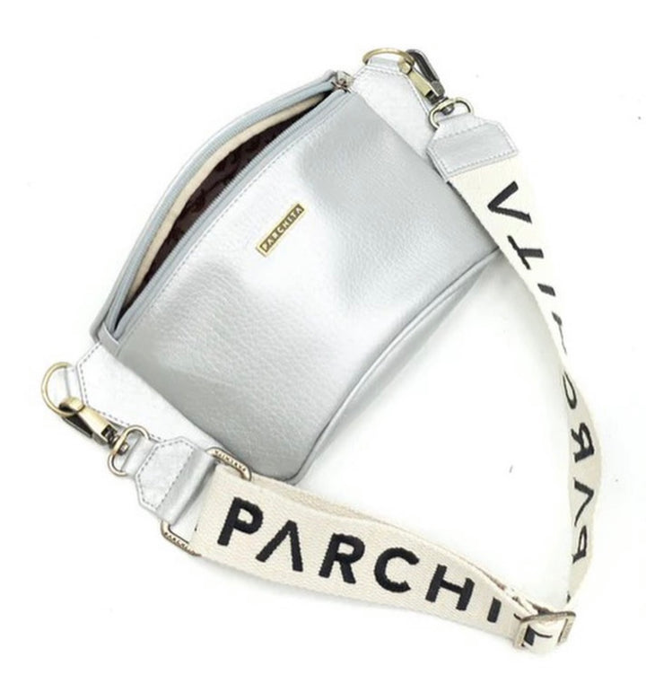 PARCHITA Bolo Fanny Pack Silver