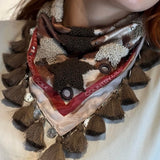 Multi estrella Nude Scarf