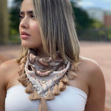 Coral Nude Scarf