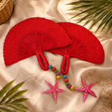 Hand Fan Coral Estrella
