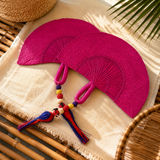 Hand Fan fuchsia Pajaro