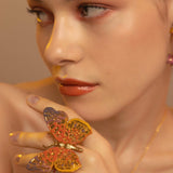 Maxi Ring Mariposa Pintado