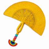 Hand Fan Amarillo arcoíris