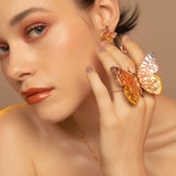 Maxi Ring Mariposa Pintado