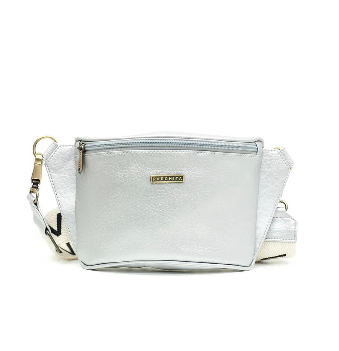 PARCHITA Bolo Fanny Pack Silver