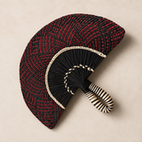 Hand Fan Vino y Negro