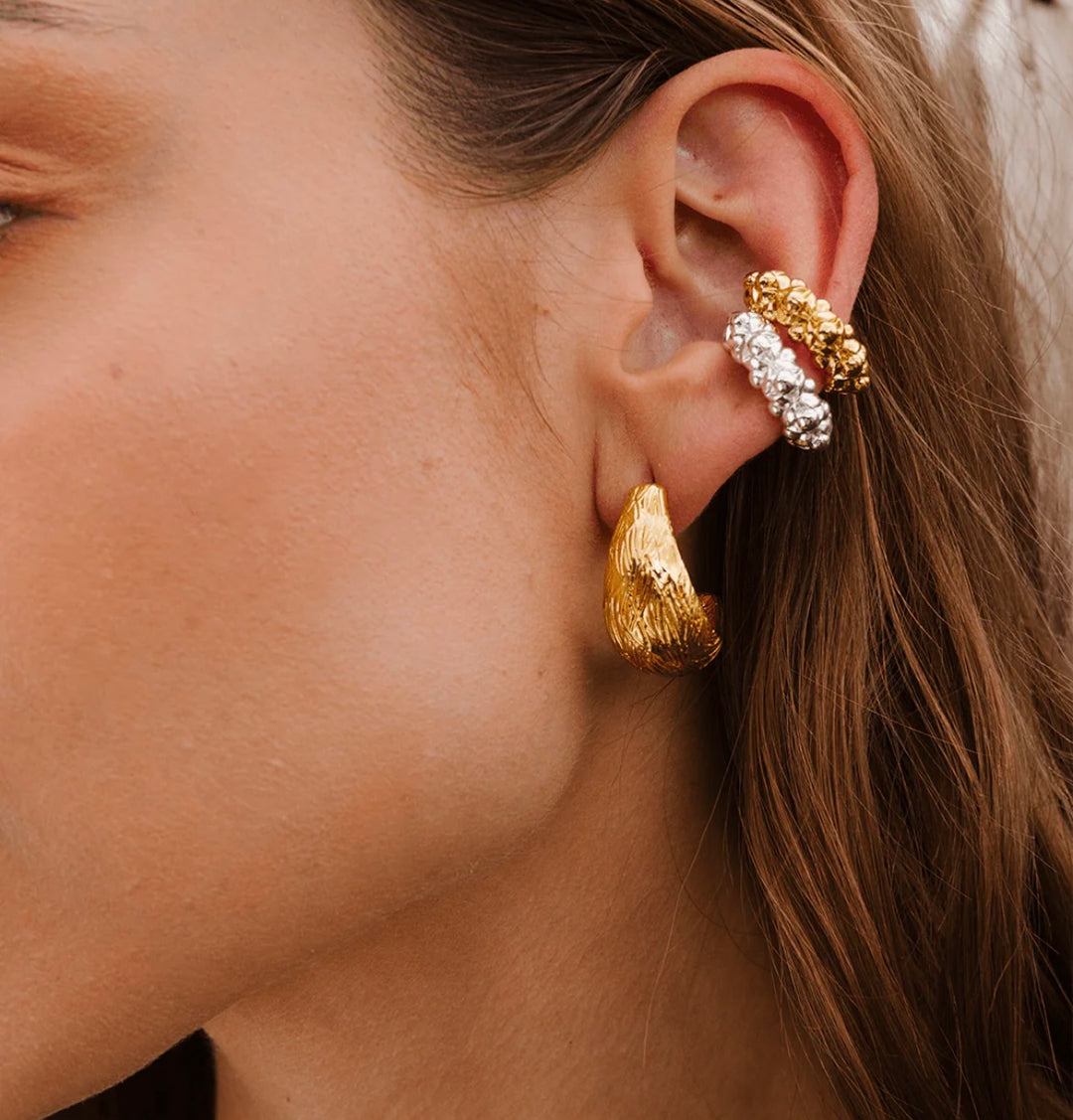 Indigo Gold Earcuff