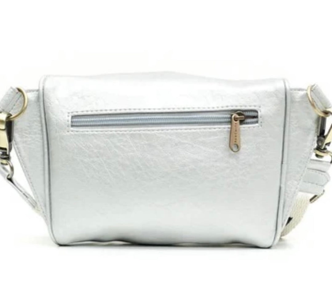 PARCHITA Bolo Fanny Pack Silver