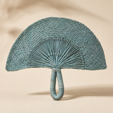 Hand Fan Sage Blue