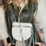 Pocket Blanco Cadena y Fleco