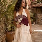 Hand Fan Vino y Natural