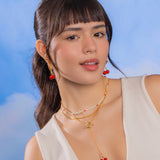 Corbatín Broche Cerezas