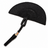 Hand Fan Negro Pajaro