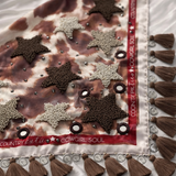 Multi estrella Nude Scarf