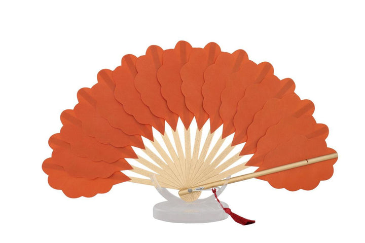 Ondas Terracota  Hand Fan