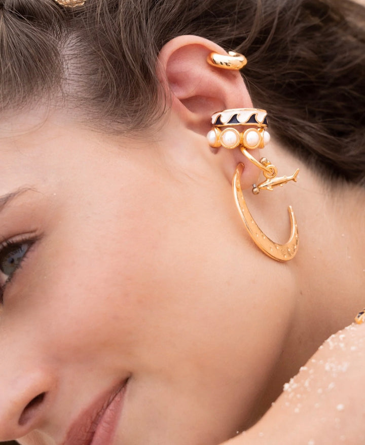 Earcuff Perla Gold