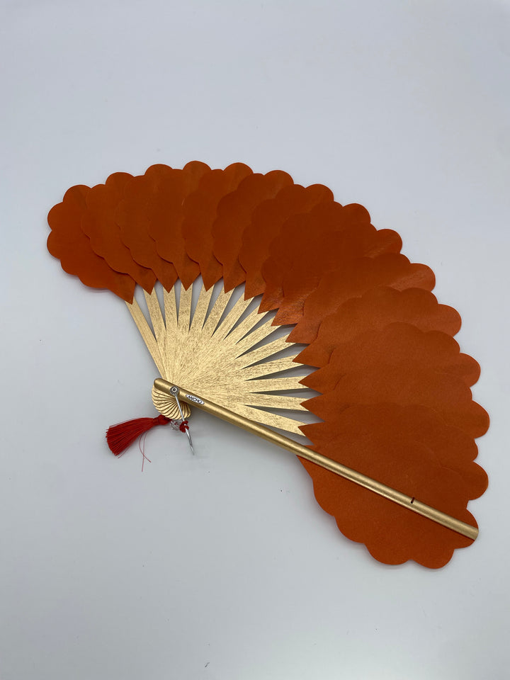 Ondas Terracota  Hand Fan